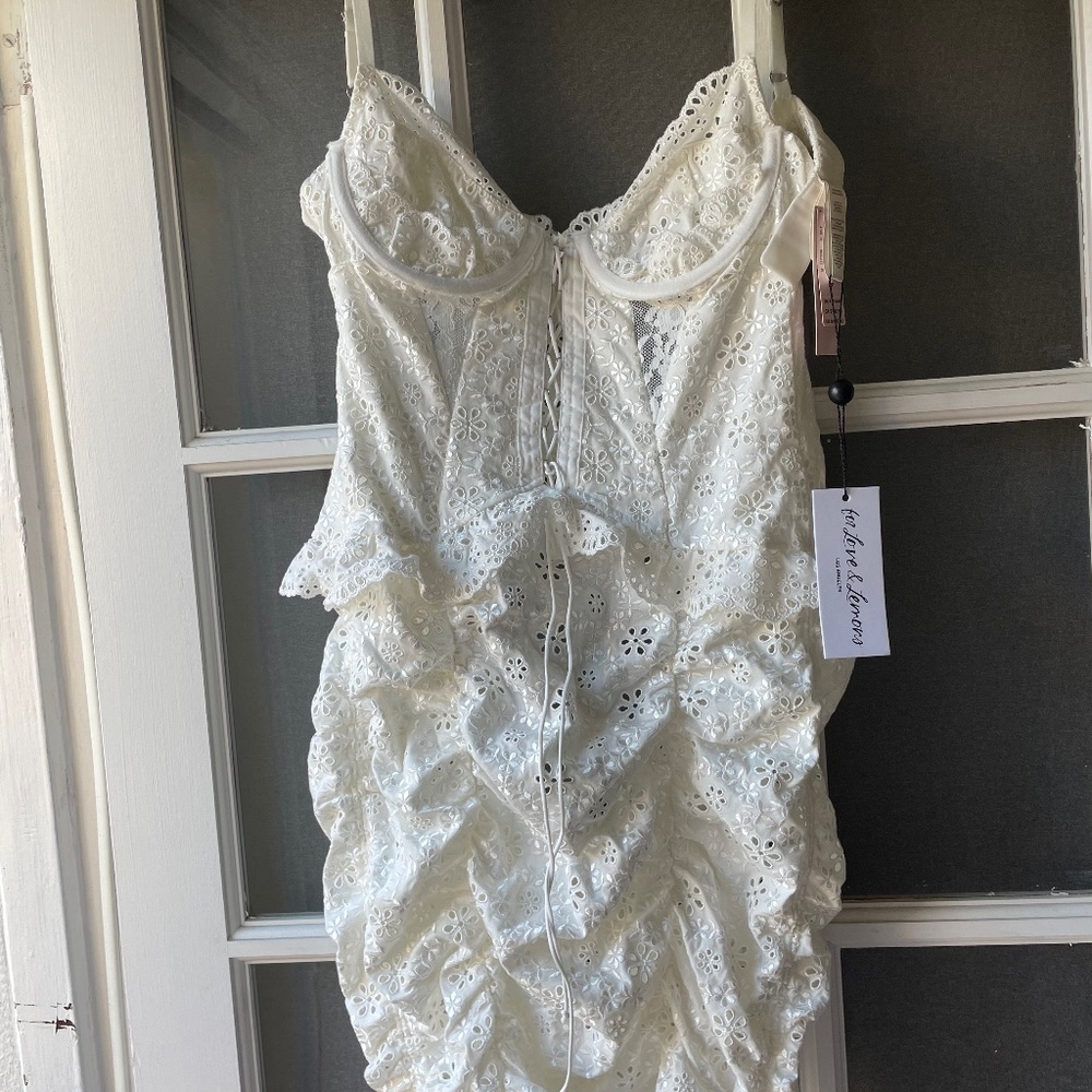 Forloveandlemons white ruffle dress